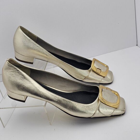 Circa Joan & David Women's 8.5M Silver Pump Slip On Casual Sandals - Picture 1 of 11